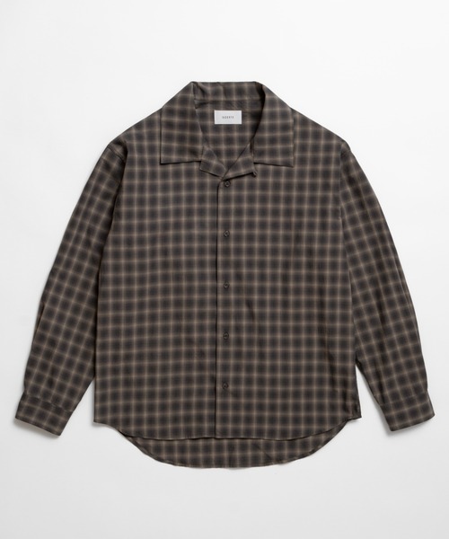 K*K様 【soerte】レトロチェックオープンカラーシャツ soerte シャツ Faded Plaid Open Collar Shirt / レトロチェック