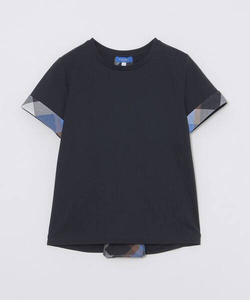 BLUE LABEL CRESTBRIDGE チェック柄切替Tシャツ BLUE LABEL CRESTBRIDGE（ブルーレーベルクレストブリッジ） tシャツ