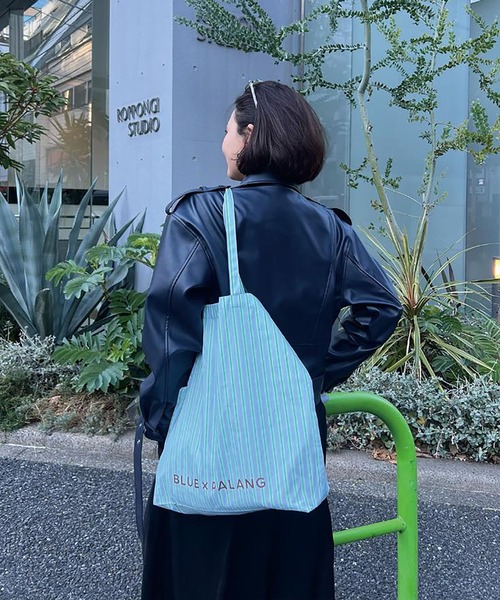 BLUE×PALANG（ブルーパラン） トートバッグ BP ORIGINAL STRIPE LOGO 