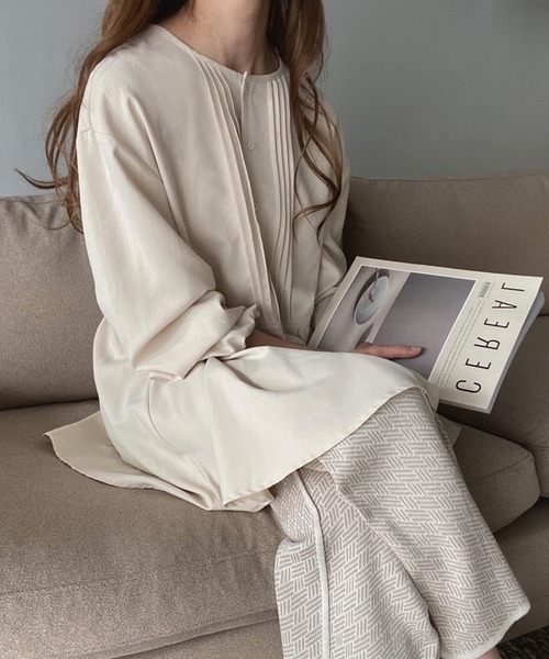 「FILLOU」 長袖ブラウス MEDIUM ブラック レディース_画像5