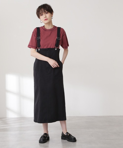 「N.(N. Natural Beauty Basic)」 サロペットスカート MEDIUM インディゴブルー レディース_画像2