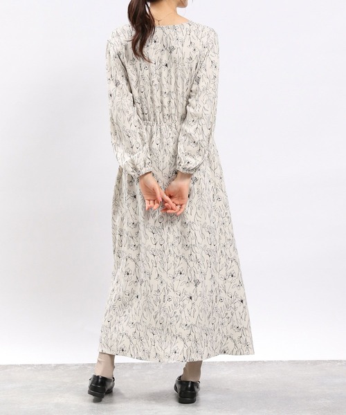 「GLOBAL WORK Smile Seed Store」 7分袖ワンピース SMALL グレー系その他6 レディース_画像7