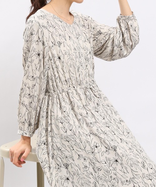 「GLOBAL WORK Smile Seed Store」 7分袖ワンピース SMALL グレー系その他6 レディース_画像9