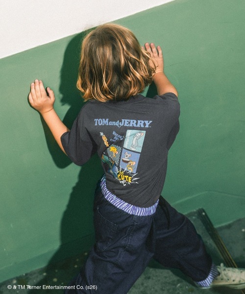GLOBAL WORK（グローバルワーク） tシャツ 「ぷっくりシールつき」TOM