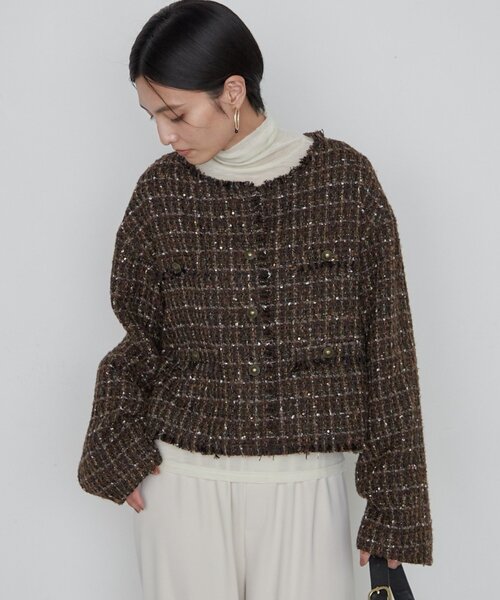 Loungedress（ラウンジドレス） ジャケット ノーカラージャケット