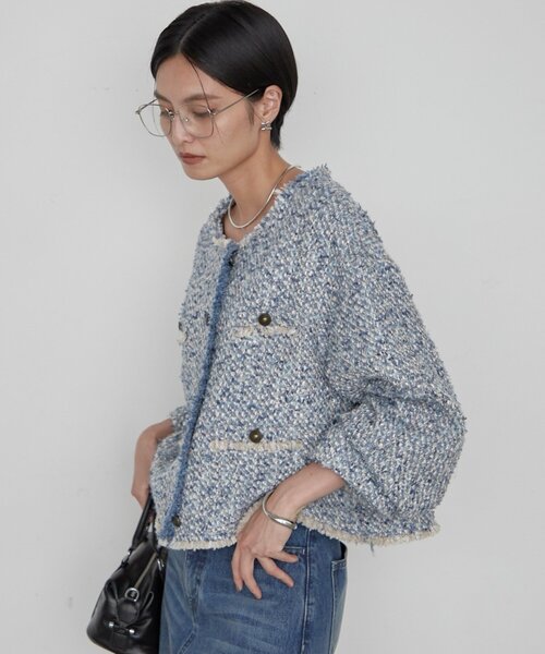 Loungedress（ラウンジドレス） ジャケット ノーカラージャケット