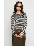 tシャツ BORDER FRILL CUT ト...の詳細画像2