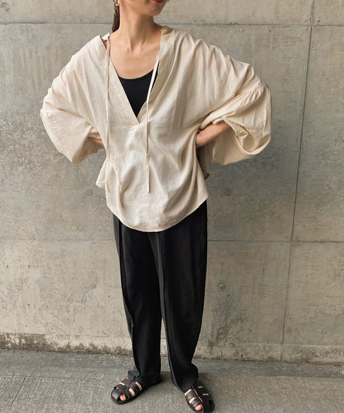 TODAYFUL - select moca son ボリュームスリーブリネンスキッパーシャツ ボリュームスリーブリネンスキッパーシャツ【by SON】【SALE