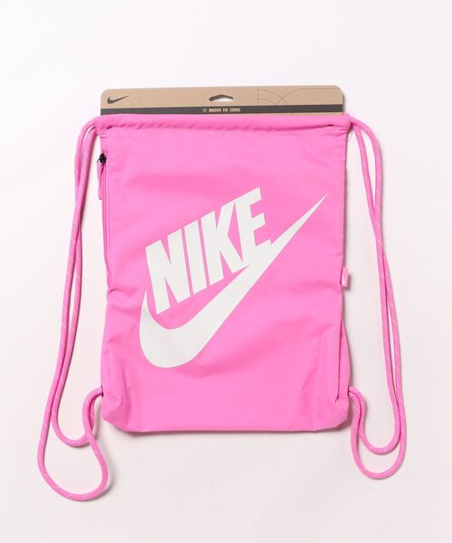 00s NIKE ワンショルダー　メッセンジャーバッグ　ピンク NIKE エコバッグ 「NIKEアパレル」NK HERITAGEDRAWSTRING-FA21