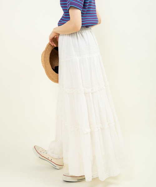 ドットアンドストライプス　ティアードスカート Dot＆Stripes CHILD WOMAN（ドット＆ストライプス チャイルドウーマン