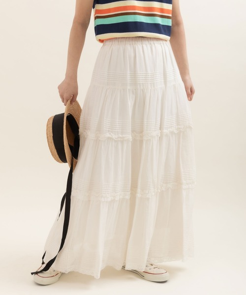 ドットアンドストライプス　ティアードスカート Dot＆Stripes CHILD WOMAN（ドット＆ストライプス チャイルドウーマン