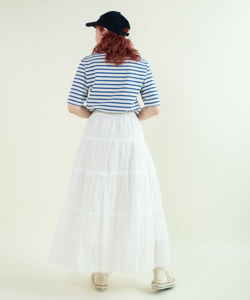 Dot＆Stripes CHILD WOMAN ピンタック ティアードスカート Dot＆Stripes CHILD WOMAN（ドット＆ストライプス チャイルドウーマン