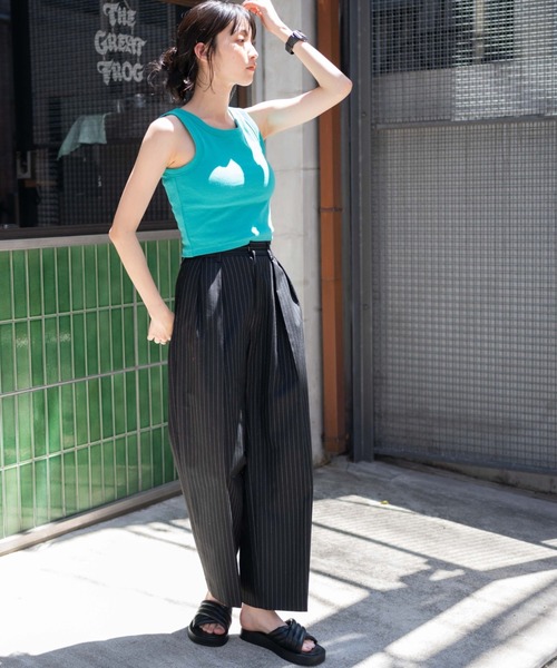 WEGO（ウィゴー） タンクトップ WEGO/カップインリブタンクトップ
