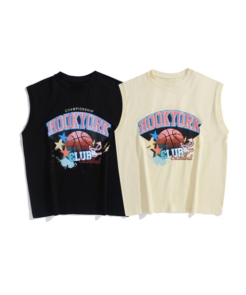 tシャツ HOOK -original- アメカジバスケットボールプリント