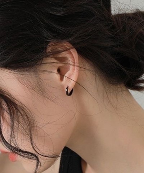 COO+i ピアス 「片耳用」サージカルステンレスフープピアス
