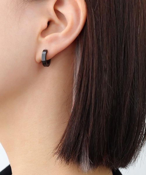 COO+i ピアス 「片耳用」サージカルステンレスフープピアス