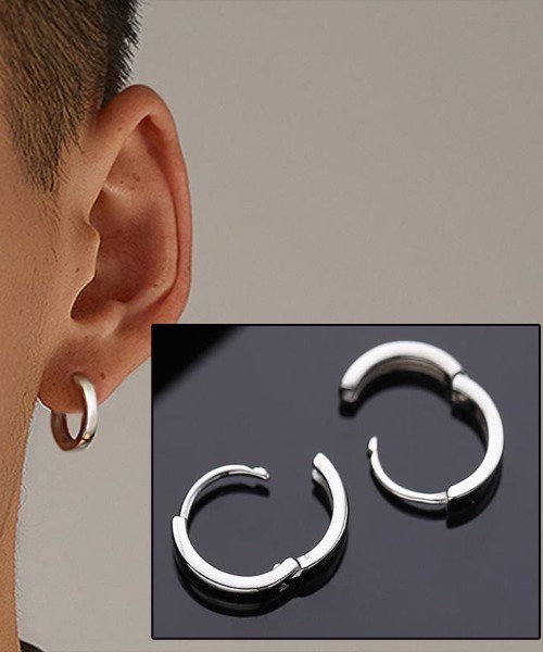 COO+i ピアス 「片耳用」サージカルステンレスフープピアス