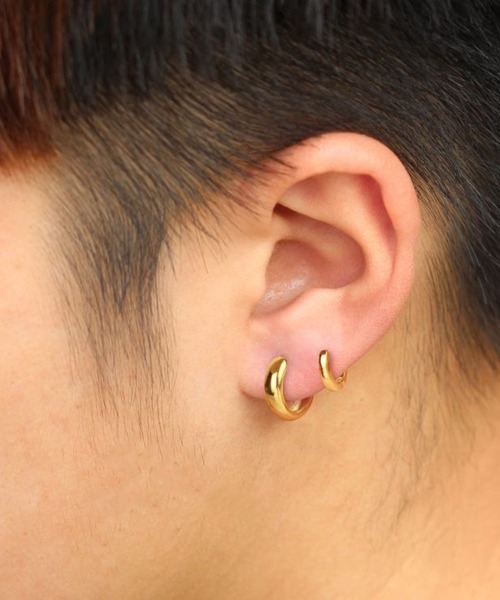 COO+i ピアス 「片耳用」サージカルステンレスフープピアス