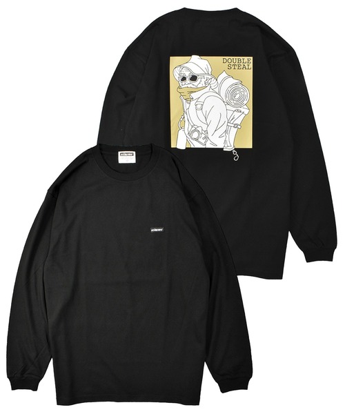 DOUBLE STEAL（ダブルスティール） tシャツ キャンプおじさん 長袖T