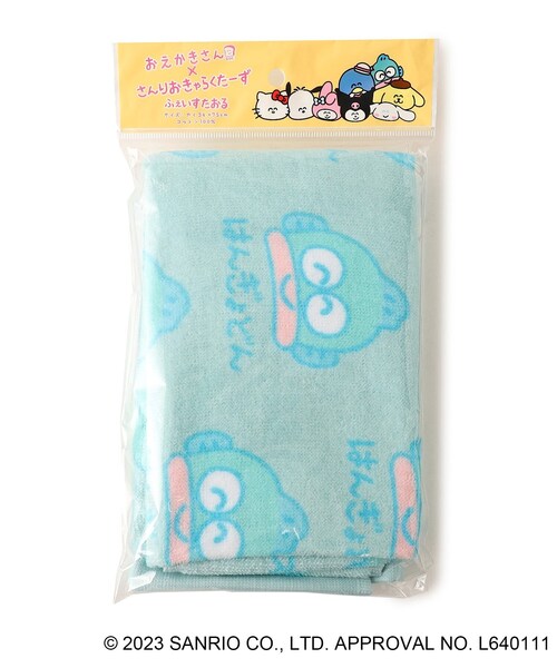 PINK-latte（ピンクラテ） ハンカチ 「おえかきさん×さんりおきゃらく