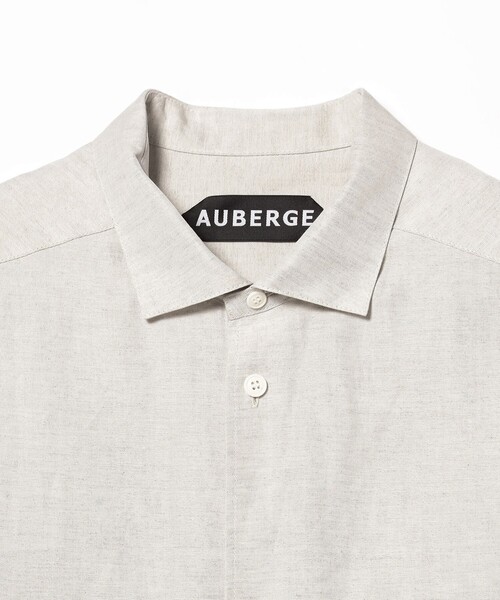 シャツ AUBERGE / BRASSAI リネンコットン ダブルポケット シャツ メンズの画像