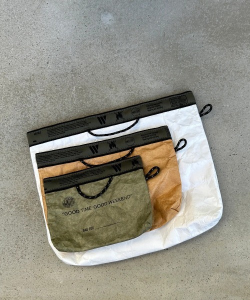 （India）weekend(er)（ウィークエンダー）　ポーチセット THE MILES ポーチ WEEKEND(ER) ウィークエンダー TYVEK XSMALL