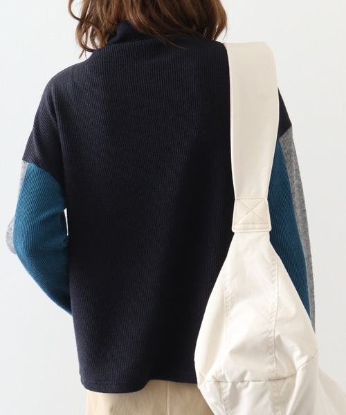 ニット セーター BRODIAEA 配色リブニット レディース BRODIAEA 配色リブニット（ニット/セーター）｜BRODIAEA（ブロー