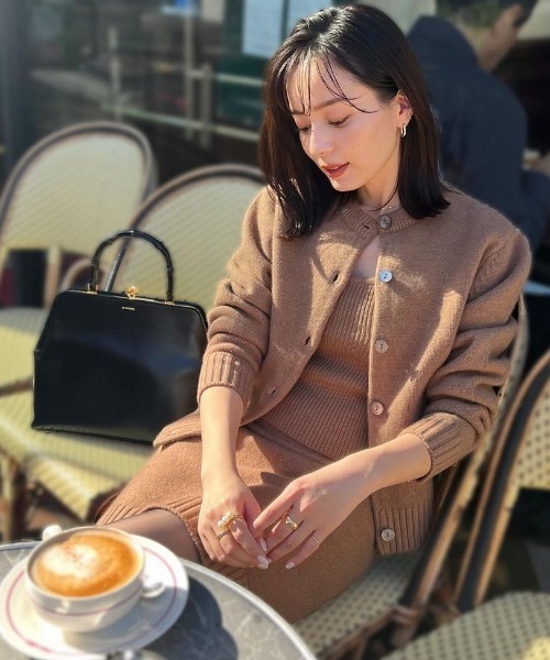 anuans（アニュアンス） ワンピース ウールカポックニットセット