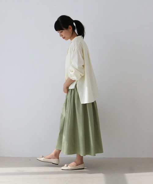 ブラウス シャツ 横姿美人シャツトップス レディース sanpo kuschel ブラウス シャツ 横姿美人シャツトップス