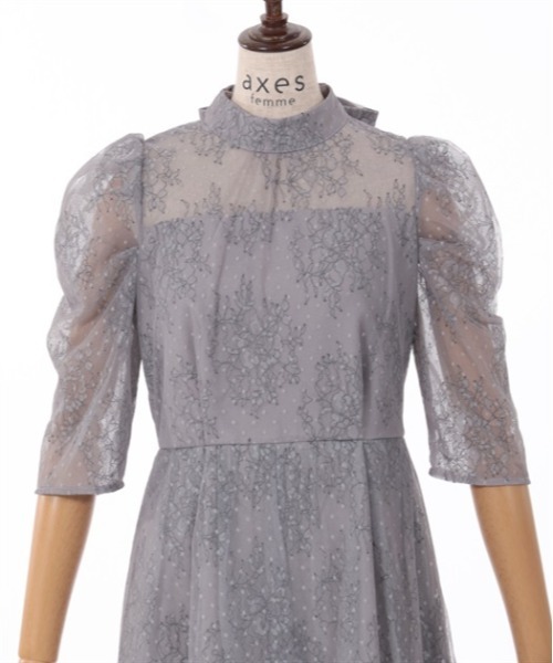axes femme ドットチュール×レースドレス axes femme｜ドットチュール*レースドレス | Rakuten Fashion