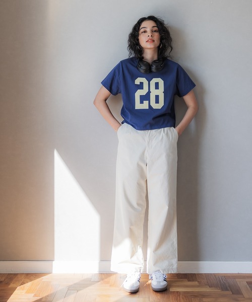 tシャツ コットンレーヨンナンバリングTシャツ レディース コットンレーヨンナンバリングTシャツ（Tシャツ/カットソー