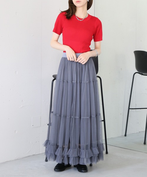 MAISON BREEZE reveur スカート 「MAISON reveur」tulle frill
