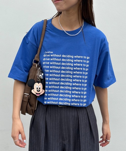 メッセージバックプリント半袖Tシャツ クリーニング済み CIAOPANIC TYPY tシャツ 「UNISEX」「全12色展開」メッセージ