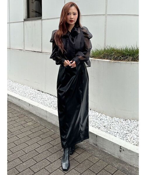 【美品】マーキュリーデュオ♡ブラウス シャツ パワショルリボンブラウス MERCURYDUO ブラウス シャツ パワショルリボンブラウス