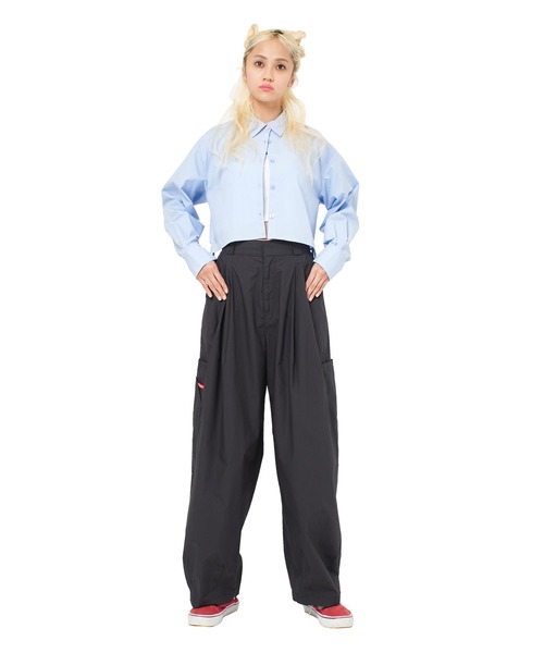 ラベンダー バルーンパンツ サイドポケット付き Dickies（ディッキーズ） パンツ コットンダンプサイドポケット