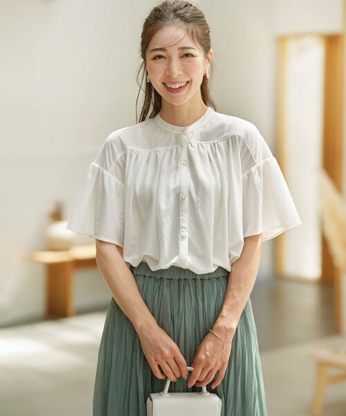 組曲（KUMIKYOKU） tシャツ ドライタッチ フレア袖トップス レディース 