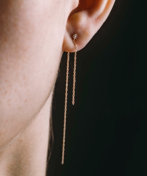 les bonbon ピアス 「les bonbon」 diamond asymmetry pierce