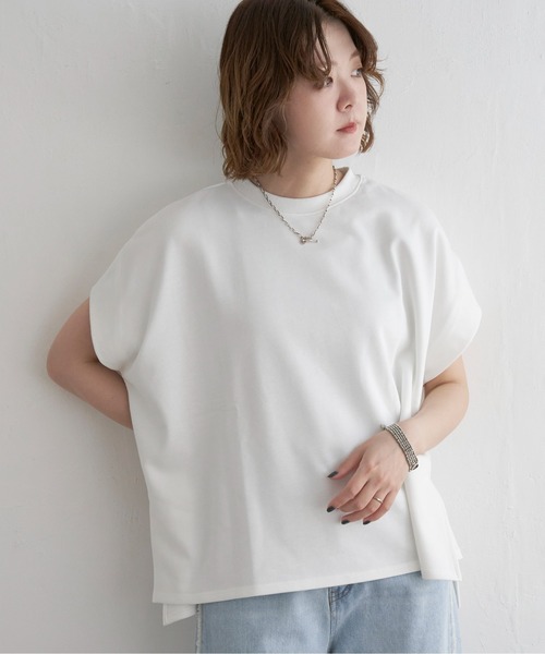 notch. tシャツ フレンチスリーブボックスTシャツ レディース