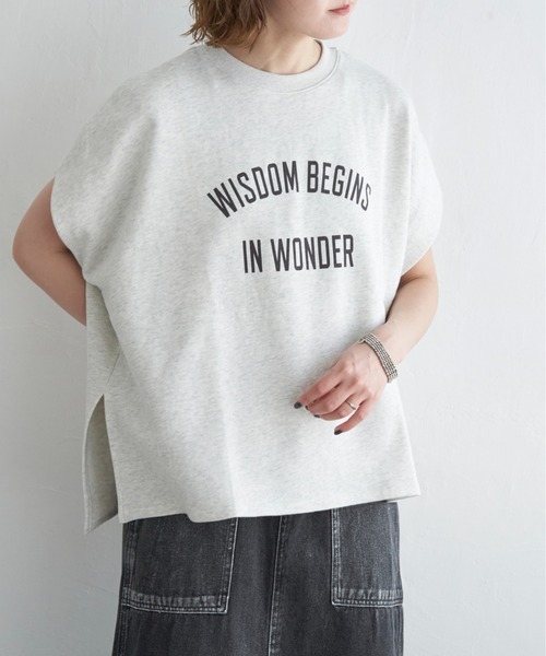 notch. tシャツ フレンチスリーブボックスTシャツ レディース