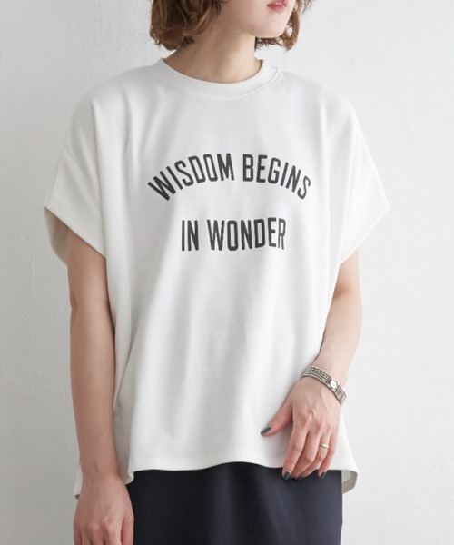 アンミヌ unminou 完売品 フレンチスリーブシャツ ホワイト andme（アンドミー） tシャツ 「新色追加」USAコットン汗染み防止