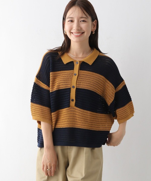 ■極美品■レフレム セーラー カラー オーバーサイズ パーカー ブルー セーラー襟ニットプルオーバー | NIER CLOTHING