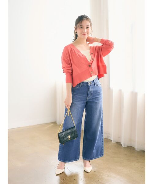 カーディガン Vネックサマーニットカーディガン「低身長・小柄女性」 レディース カーディガン Vネックサマーニットカーディガン「低身長・小柄