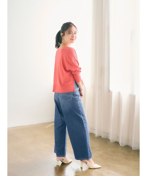 カーディガン Vネックサマーニットカーディガン「低身長・小柄女性」 レディース カーディガン Vネックサマーニットカーディガン「低身長・小柄