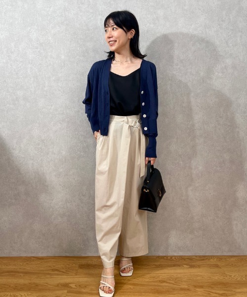 カーディガン Vネックサマーニットカーディガン「低身長・小柄女性」 レディース カーディガン Vネックサマーニットカーディガン「低身長・小柄