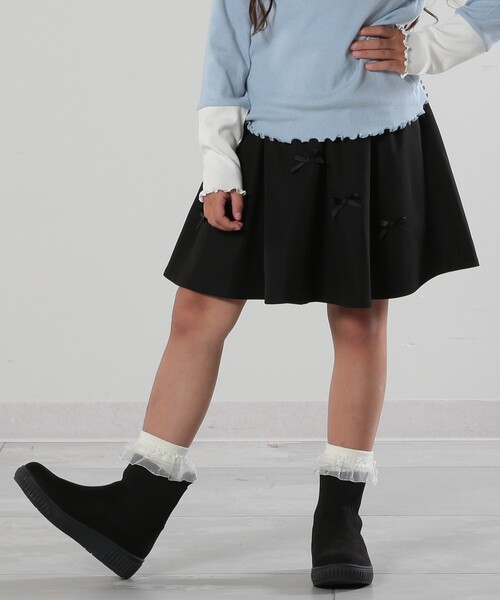 SHOO・LA・RUE スカート 「110-140cm」ブロードリボンスカート