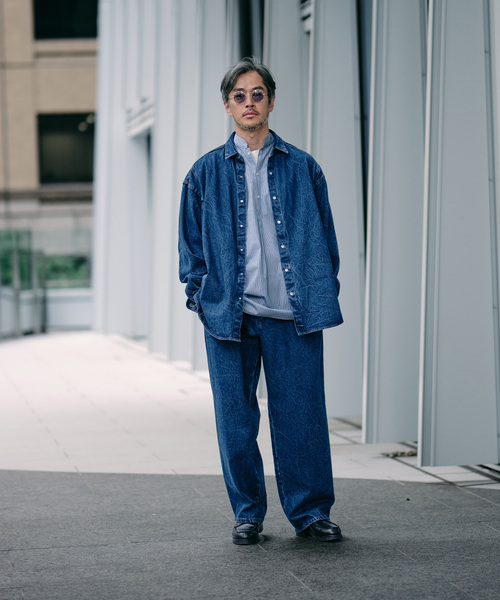 EDIFICE（エディフィス） シャツ デニム シャツ メンズ レディース