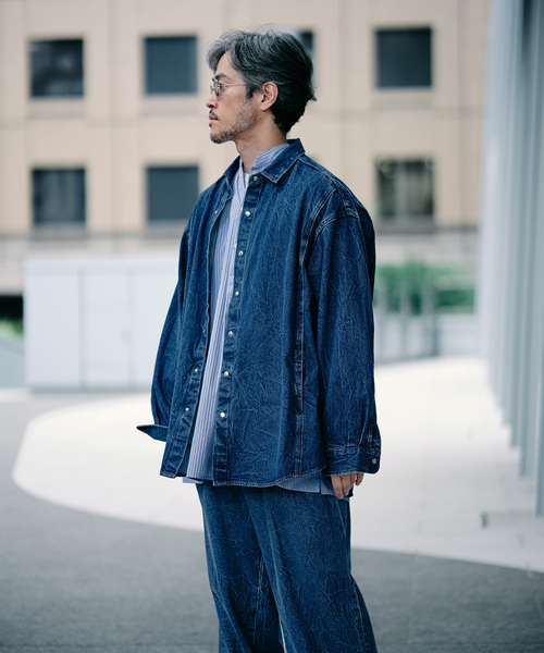 EDIFICE（エディフィス） シャツ デニム シャツ メンズ レディース