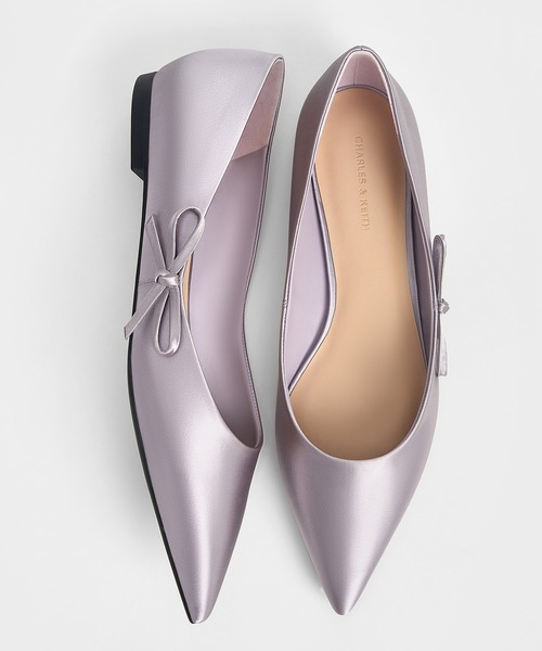 CHARLES ＆ KEITH（チャールズ&キース） バレエシューズ パンプス ボウ