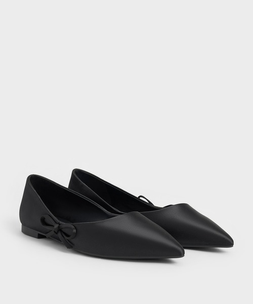 CHARLES ＆ KEITH（チャールズ&キース） バレエシューズ パンプス ボウ