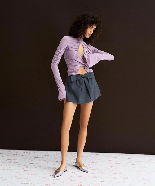 CHARLES ＆ KEITH（チャールズ&キース） バレエシューズ パンプス ボウ